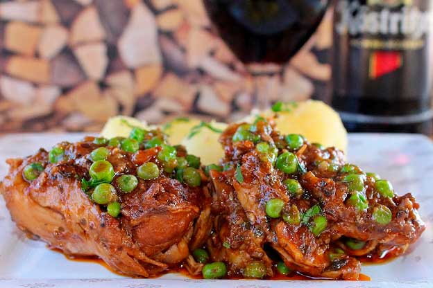 Frango com Cerveja Preta
