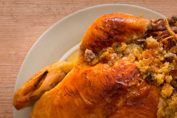 Frango Premium Assado com Maças e Sálvia ( ou geleia de damasco)